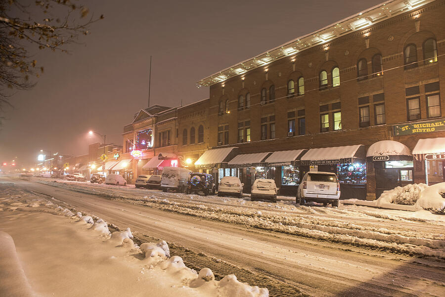 Whisky Row Christmas Photograph by Matt Halvorson
