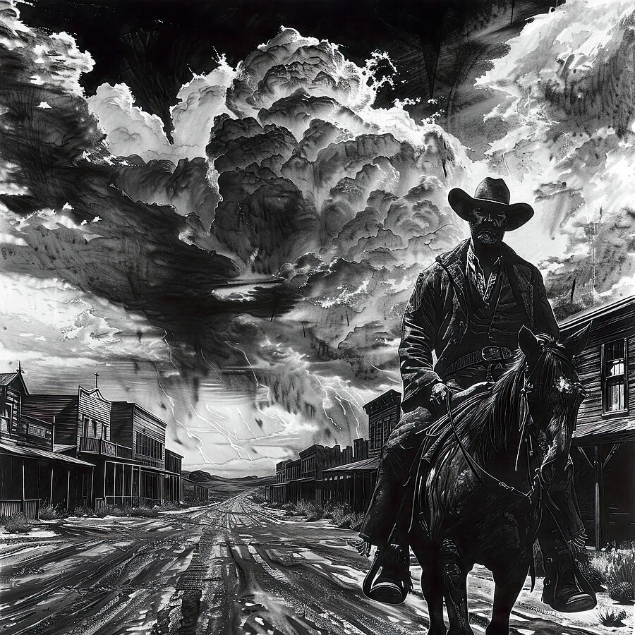 Whispers of the West, The Strangers Arrival, 02 Painting by AM FineArtPrints