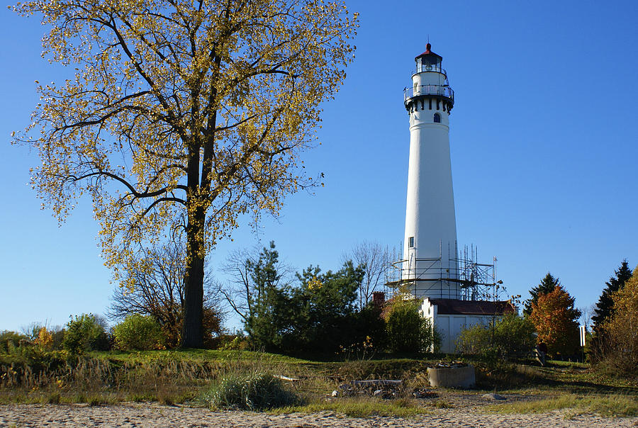 Wind Point Lighthouse Photograph by Deb Beausoleil