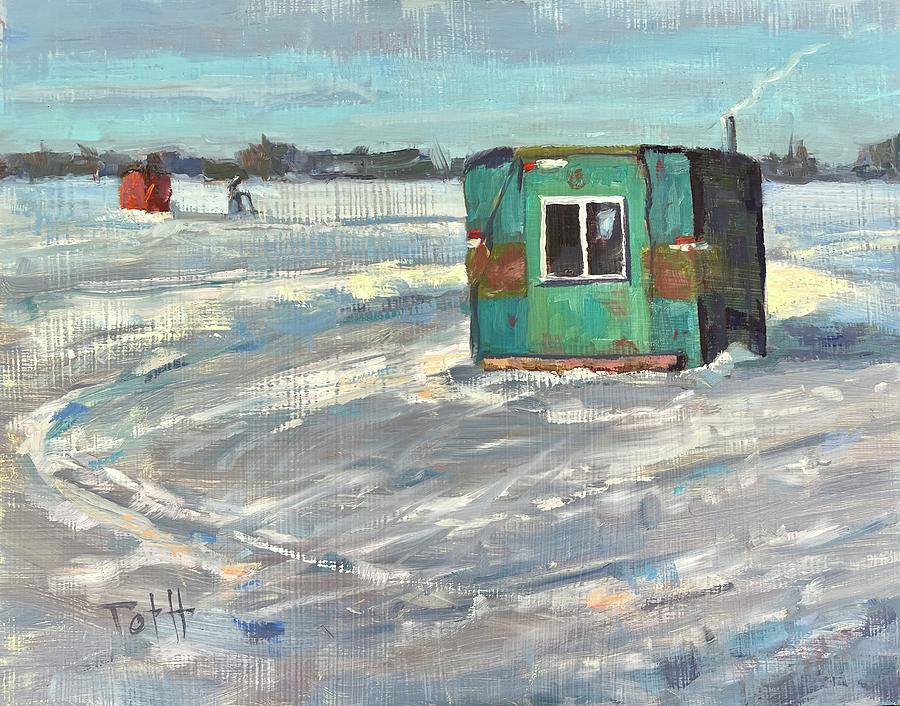 Winter Fun Painting by Laura Toth
