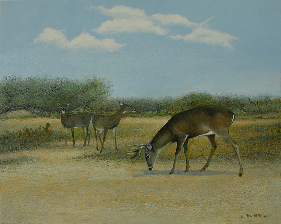 With the Ladies Painting by Eleazar Herrera