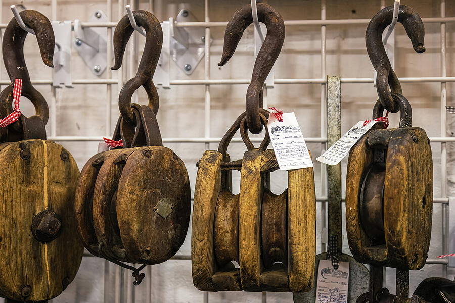 Wooden Pulley Photograph by Robert Niemeier