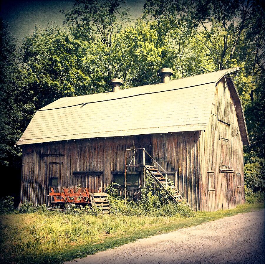 Rustic Barn in Sunlight Photograph - Ye Olde Barn 2 by Onedayoneimage Photography