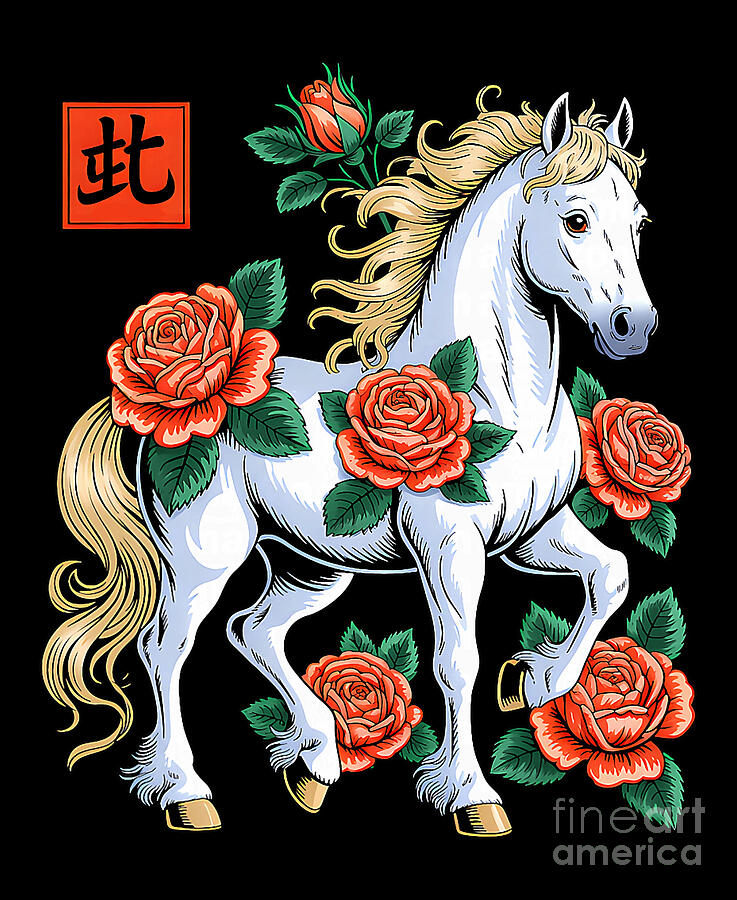 Year of The Horse 2026 New Year Men Chinese New Digital Art by Studi ...