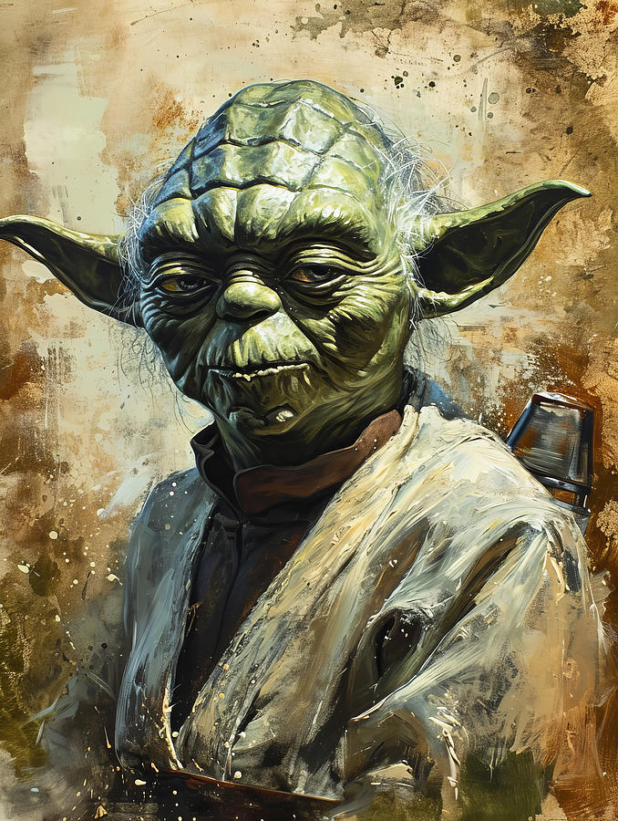 Yoda Painting by Land of Dreams