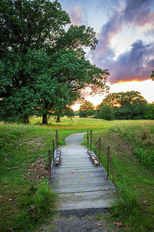 Yorktown Battlefield Bridge Sunset Photograph by Rachel Morrison