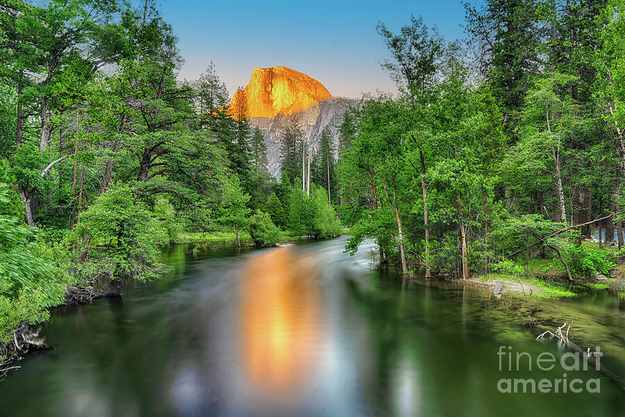 Yosemites Half Dome at Sunset Photograph by Jimmy Pappas