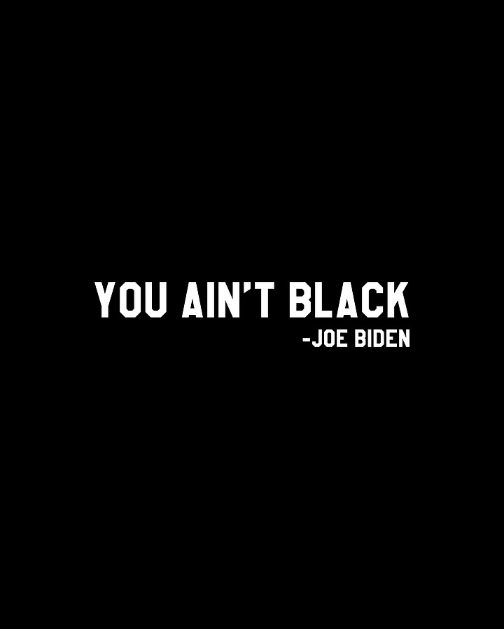 You Aint Black Joe Biden Blacks for Trump Digital Art by Flippin Sweet Gear