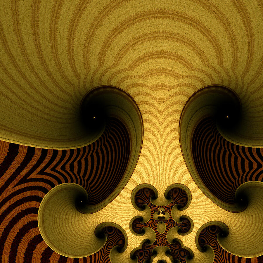 Intricate Fractal Design Digital Art - You Can Leave Your Hat On by Vic Eberly