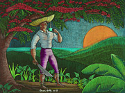 Amanecer en Borinquen Painting by Oscar Ortiz