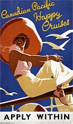1929年の地中海クルーズのヴィンテージ広告ポスター Cruise The Great Lakes - Canadian Pacific - Retro travel Poster