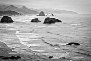 Oregon Coast in Black and White #1 Photograph by Bruce Block