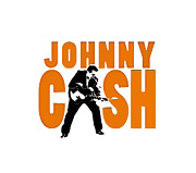 The Fabulous Johnny Cash #1 Painting by AM FineArtPrints