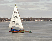 Ice Sailing - Madison, Wisconsin #3 Photograph by Steven Ralser