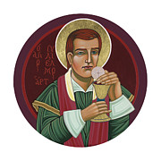 297 Holy Martyr Blessed William Hart -1583 Painting by William Hart McNichols