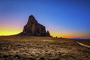 Sunset above Shiprock in New Mexico #3 Photograph by Miroslav Liska