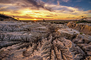 Sunset over Walls of China in Mungo National Park, Australia #3 Photograph by Miroslav Liska