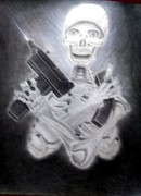 I See Death Around the Corner Drawing by Donald Cnote Hooker
