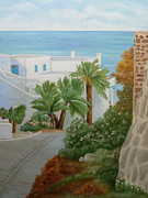 A Corner In San Jose Painting by Angeles M Pomata