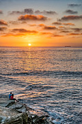 A Good Place To Watch A Sunset - La Jolla Sunset Photograph Photograph by Duane Miller