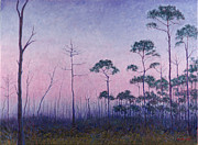Abaco Pines at Dusk - Bahamas Painting by Ritchie Eyma
