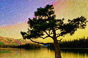 Abstract Landscape 0750 Mixed Media by Rafael Salazar