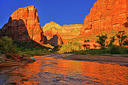 Angel's Landing and the Virgin River Photograph by Raymond Salani III