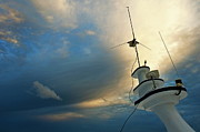 Antennas of a diver's cruise boat at sunset Photograph by Sami Sarkis Photography