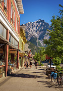 Banff main shopping street in Banff, Alberta Photograph by Miroslav Liska