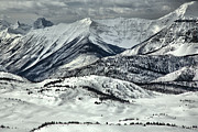 Banff Sunshine Snowy Mountain Peaks Photograph by Adam Jewell
