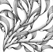 Blowin' in the Wind Drawing by Jan Steinle