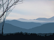 Blue Ridge Above the Clouds Digital Art by Gina Harrison