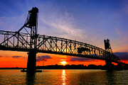 Burlington Bristol Bridge Sunset Photograph by Olivier Le Queinec