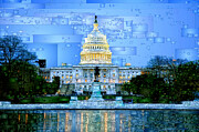 Capitol in Washington D.C Digital Art by Rafael Salazar