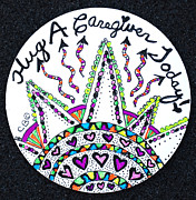 Caregiver Hugs Drawing by Carole Brecht