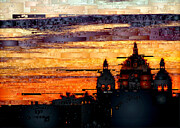 Cartagena Colombia Night Skyline Digital Art by Rafael Salazar