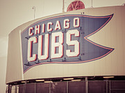 Chicago Cubs Sign Vintage Picture Photograph by Paul Velgos