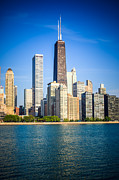 Chicago Skyline with John Hancock Center Building Photograph by Paul Velgos