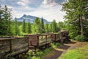 Coal mine train in the ghost town of Bankhead near Banff, Canada Photograph by Miroslav Liska