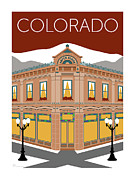 COLORADO Aspen Block Building Digital Art by Sam Brennan