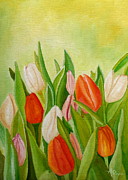 Colors Of Spring Painting by Angeles M Pomata