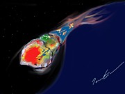 Comet Digital Art by Ianto Thomas