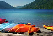 Crescent Lake on the Olympic Peninsula Photograph by Bruce Block