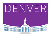 DENVER City and County Bldg/Purple Digital Art by Sam Brennan