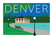 DENVER Washington Park Digital Art by Sam Brennan