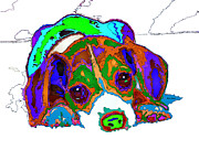 Do you want to take a nap? Pet Series Digital Art by Rafael Salazar