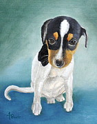 Doe-eyed Puppy Painting by Angeles M Pomata