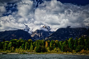 Early Autum in the Moody Grand Tetons Photograph by Bruce Block