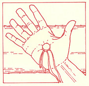 ELEVENTH STATION- Jesus is nailed to the cross Drawing by William Hart McNichols