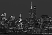NYC Skyline II BW Photograph by Susan Candelario